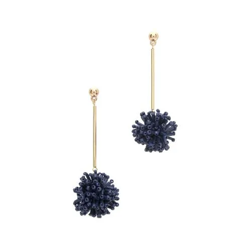 Pom Pom Drop Earrings -- 2 Colors!