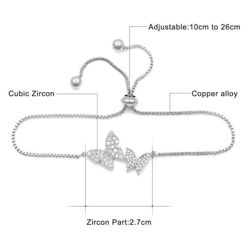 "Ballet Duet" -- Butterfly Bracelets