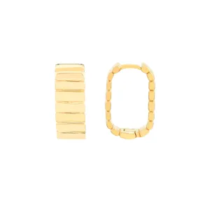 Ribbed Mini Hoop Earrings