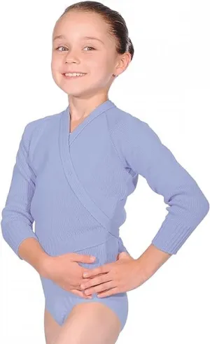Roch Valley Sky Blue Acrylic Crossover Cardigan OL1