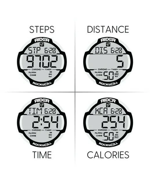 ROCKWELL THE COLISEUM FIT WATCH BLACK/WHITE