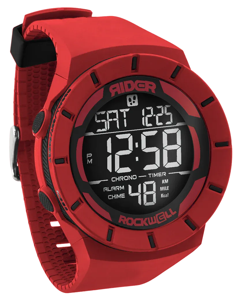 ROCKWELL THE COLISEUM WATCH WOUNDED WARRIOR RED BLACK
