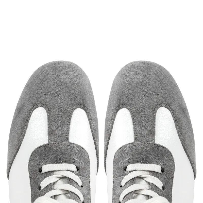 Round Toe Lace-up Boxing Ankle Boots