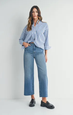 Scissor Cut Wide Leg