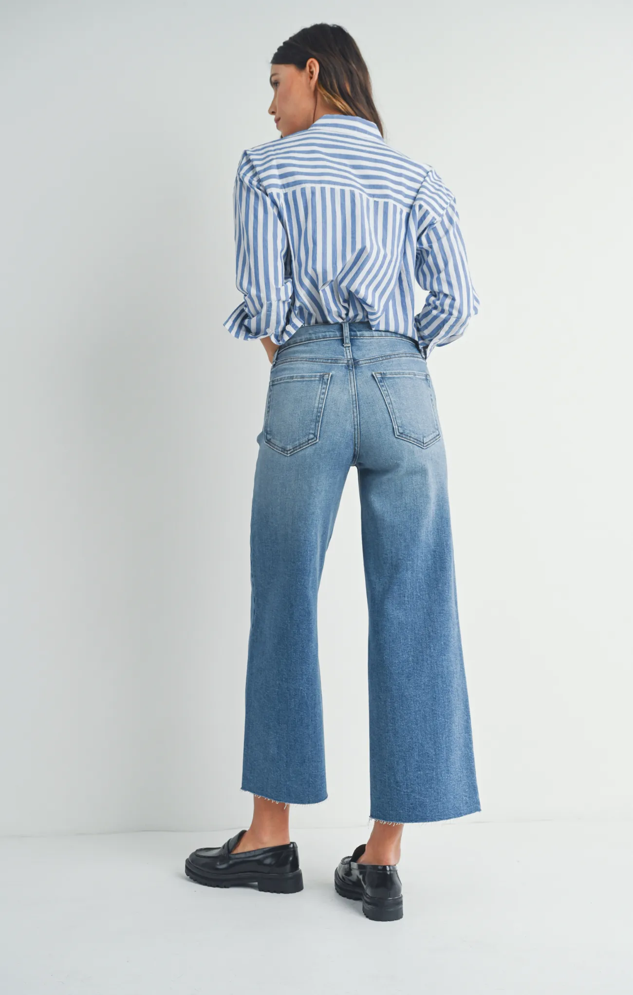 Scissor Cut Wide Leg