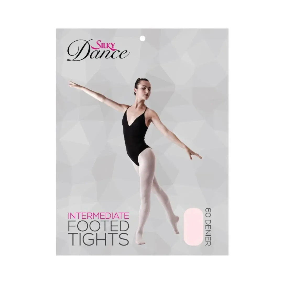 Silky Dance Pink Footed Ballet Tights ADULT