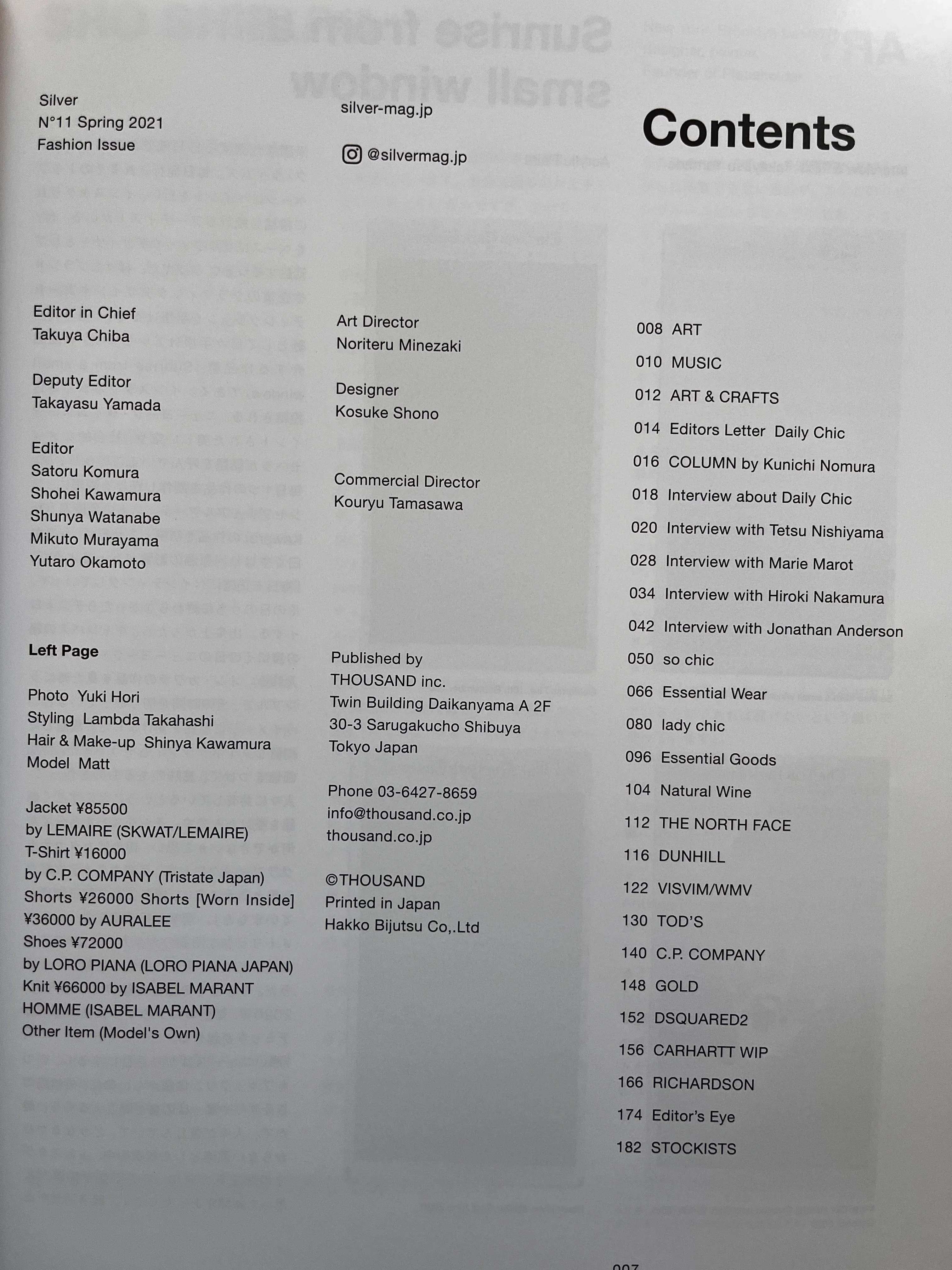 Silver Magazine Spring 2021 - n.11