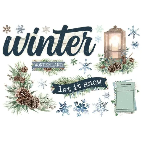 Simple Stories - Simple Vintage Fresh Snow - Simple Pages Page Pieces