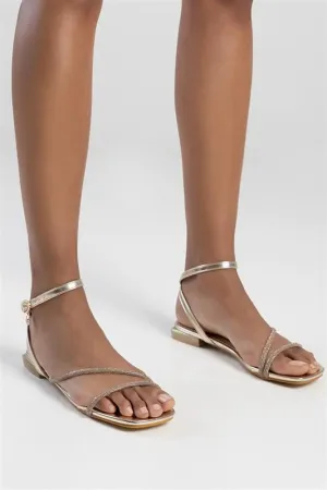 Sissyboy Ladies Bling Sandal Gold