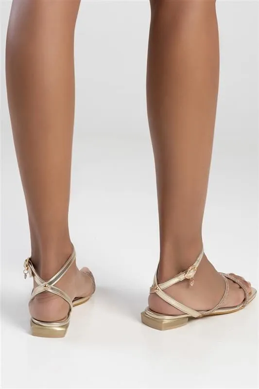 Sissyboy Ladies Bling Sandal Gold