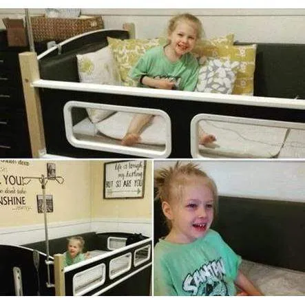 SleepSafer® Tall Bed With Open or Closed Extension, Sleep safe bed