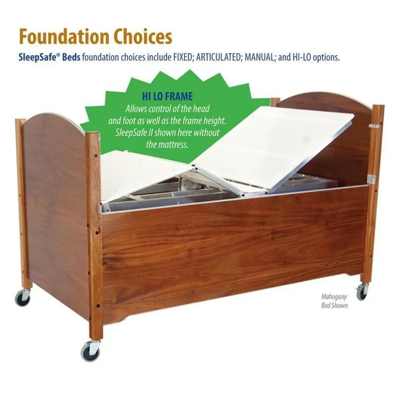 SleepSafer® Tall Bed With Open or Closed Extension, Sleep safe bed