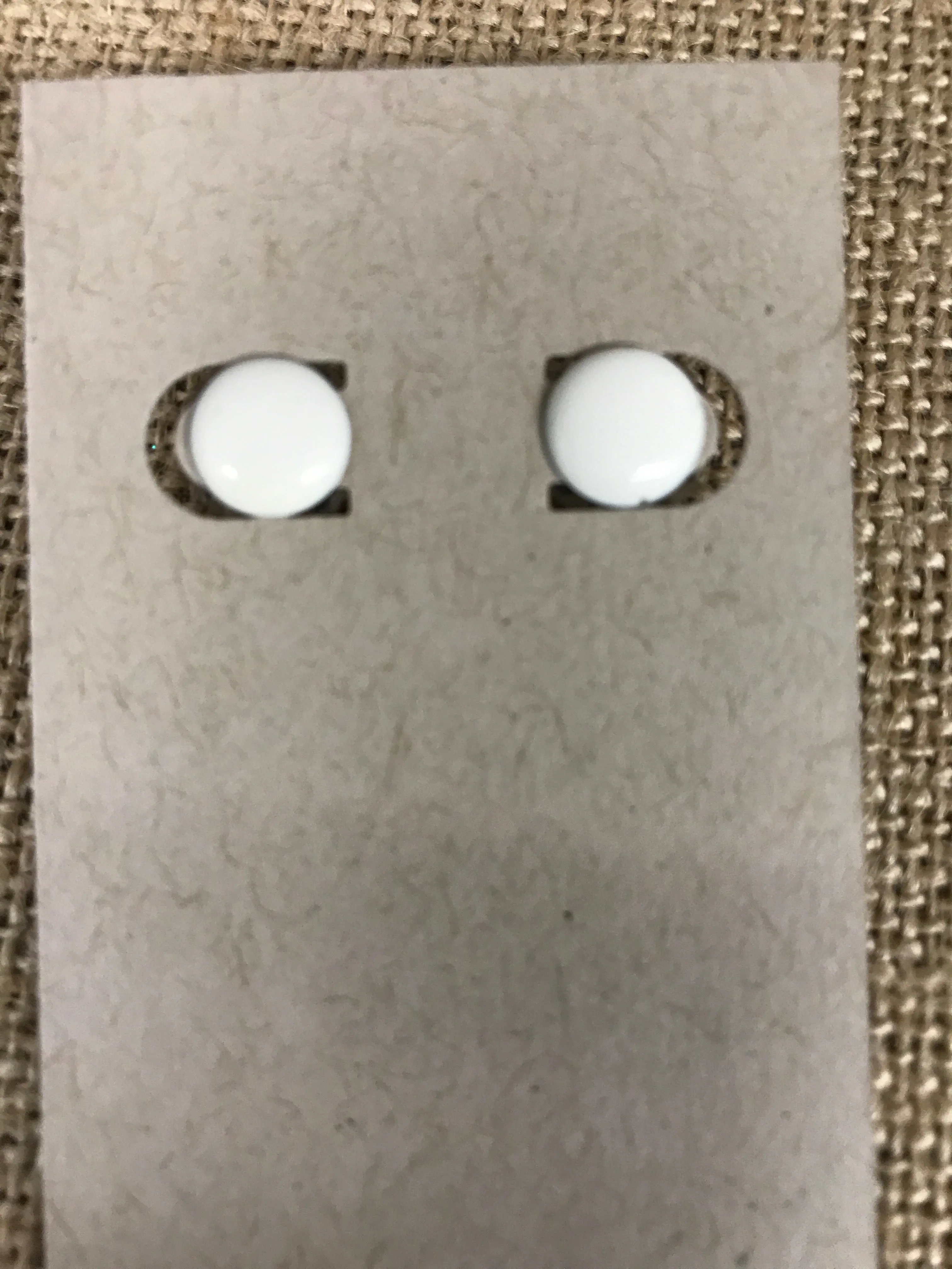 Small Button Earring Studs