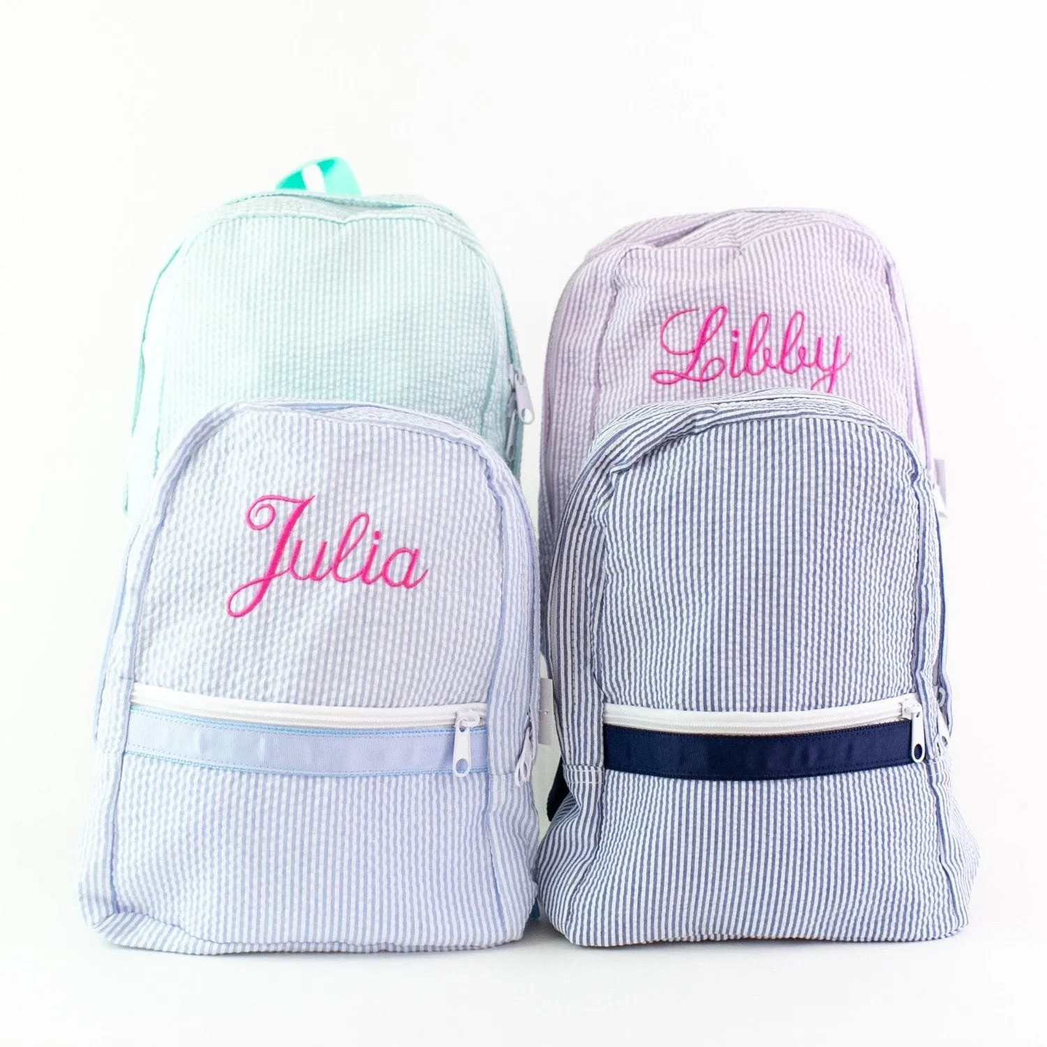 Small Seersucker Children's Backpack