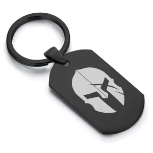 Stainless Steel Gladiator Warrior Champion Dog Tag Keychain