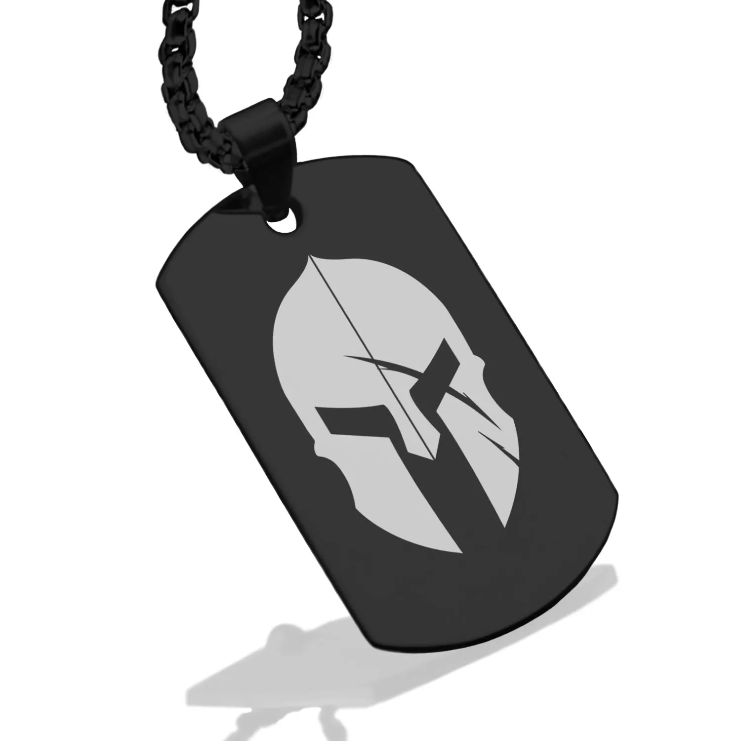 Stainless Steel Gladiator Warrior Champion Dog Tag Pendant