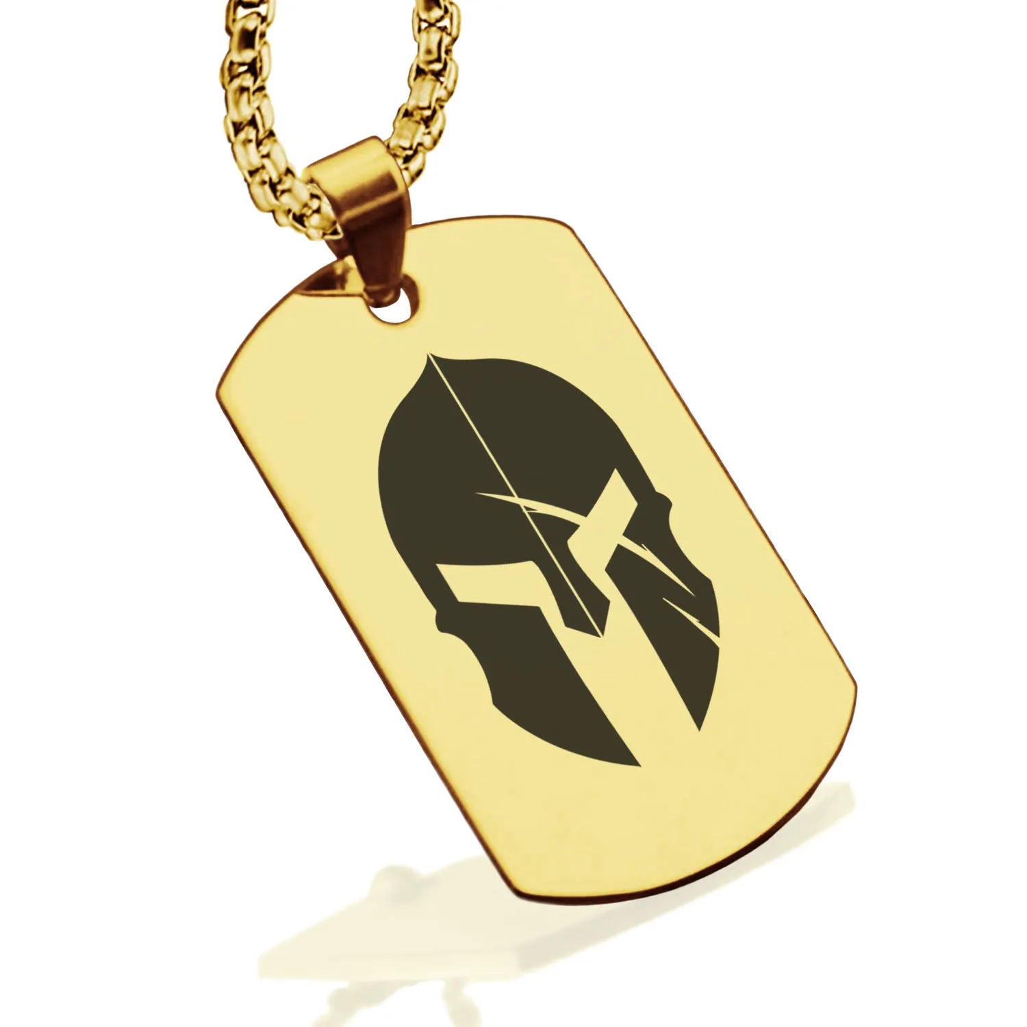 Stainless Steel Gladiator Warrior Champion Dog Tag Pendant