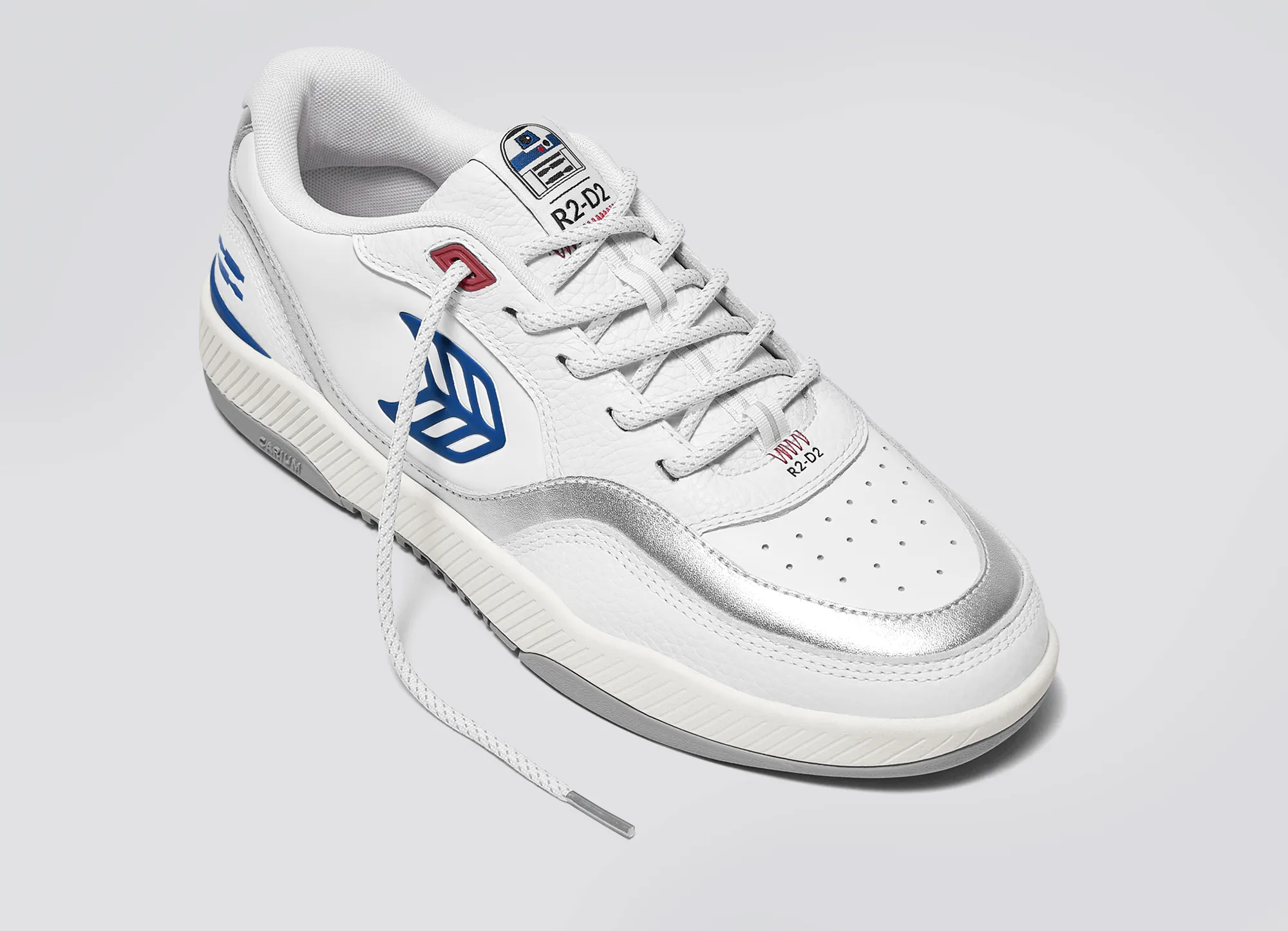 STAR WARS UBA White Leather R2-D2 Blue Logo Sneaker Men