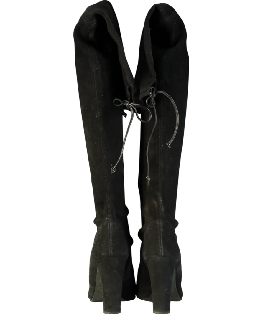 Stuart Weitzman Black Highland Over the Knee Boot UK 7 EU 40 👠