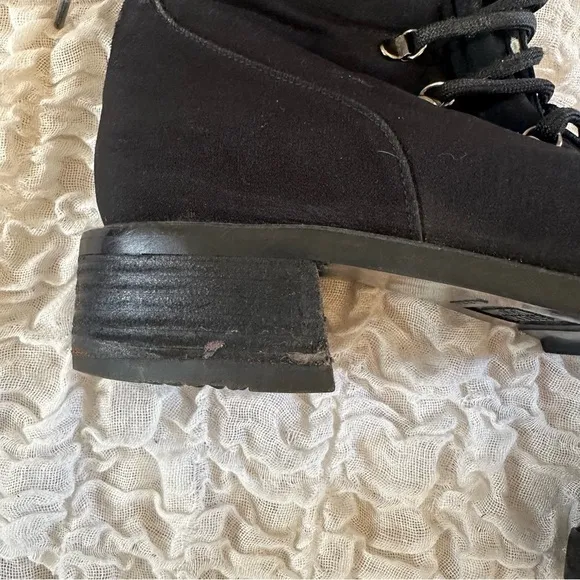 Stuart Weitzman Lace Up Combat Boots Size 8.5