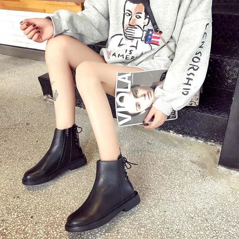 style winter boots women  fashion soft genuine leather women boots after individual character bind band adornment