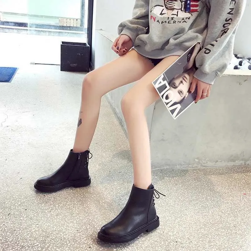 style winter boots women  fashion soft genuine leather women boots after individual character bind band adornment