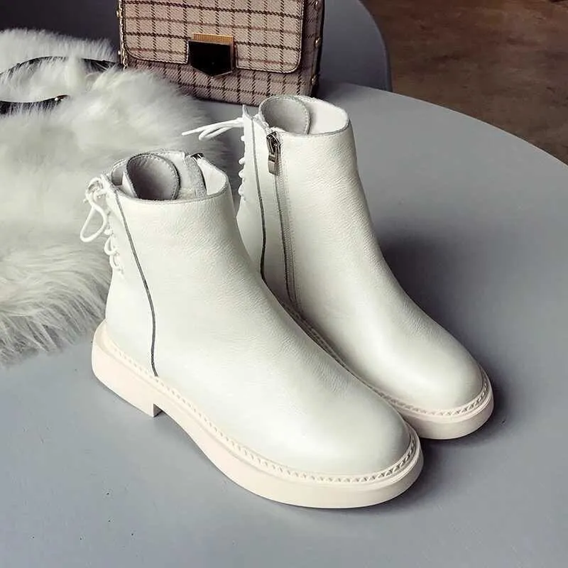 style winter boots women  fashion soft genuine leather women boots after individual character bind band adornment
