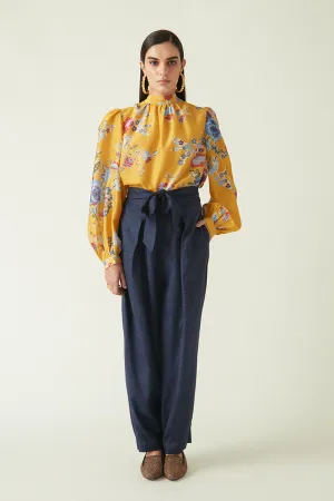 Summer Top Cupro Cotton Saigong Printed-Fashion Edit Java 03A-1JV-88-Payal Pratap