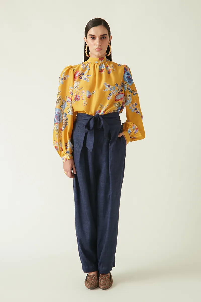 Summer Top Cupro Cotton Saigong Printed-Fashion Edit Java 03A-1JV-88-Payal Pratap