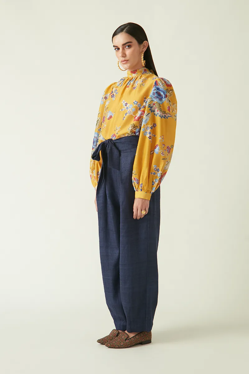 Summer Top Cupro Cotton Saigong Printed-Fashion Edit Java 03A-1JV-88-Payal Pratap