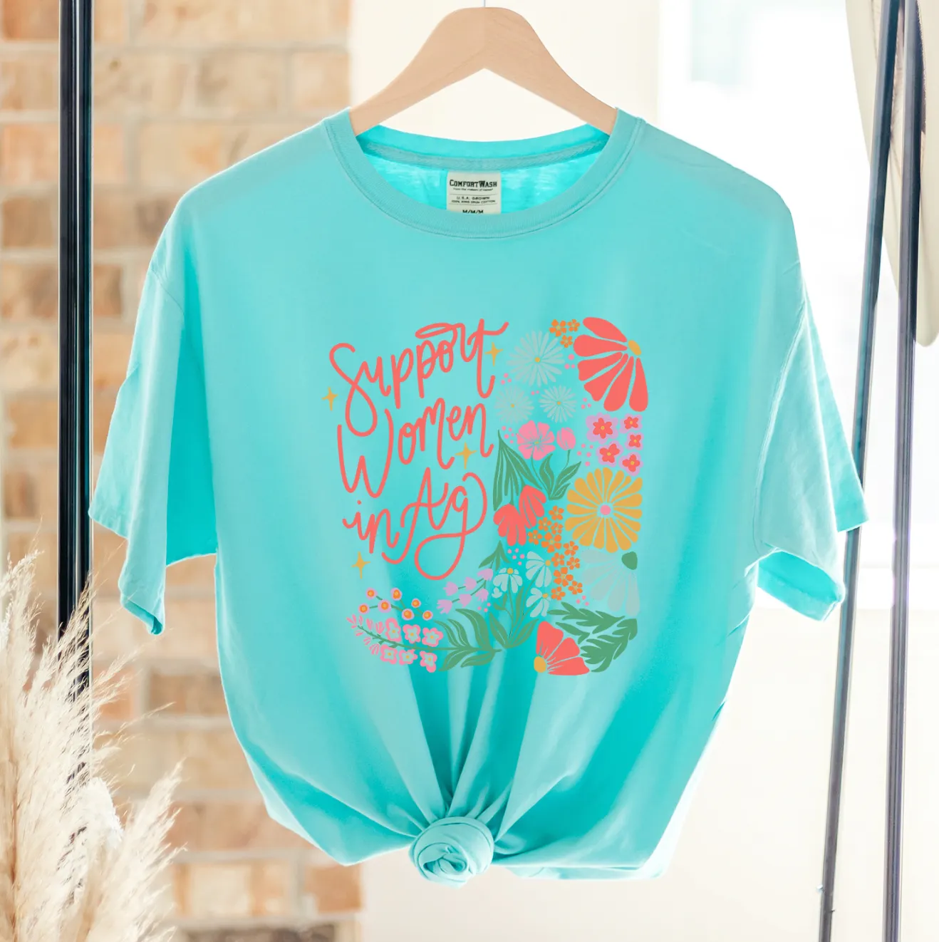 Support Women In Ag Bloom Boot – Comfort Colors T-Shirt