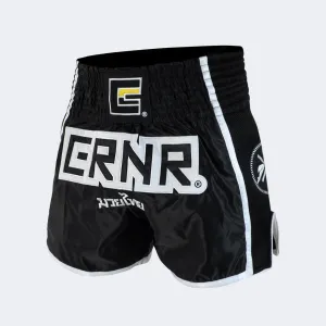 Svart / Hvit CRNR Muay Thai Shorts