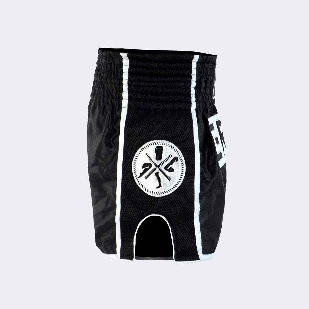 Svart / Hvit CRNR Muay Thai Shorts