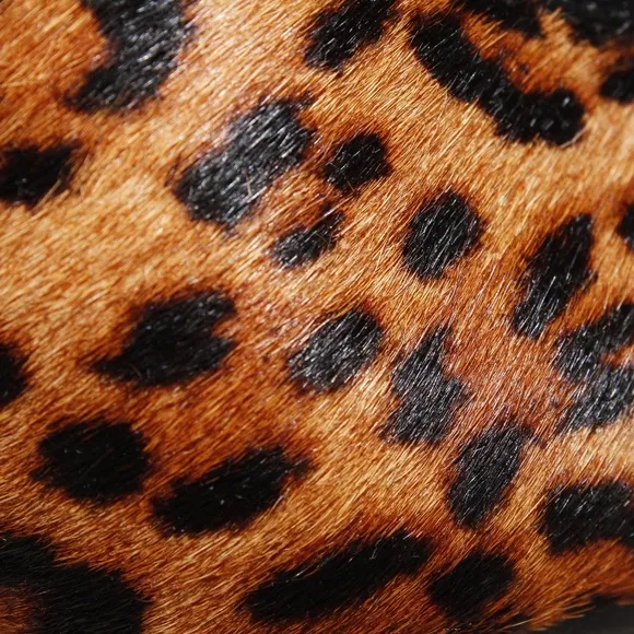 Talbots Cap Toe Leopard Print Ballet Flats in Calf Hair