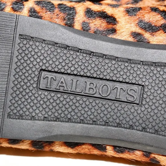 Talbots Cap Toe Leopard Print Ballet Flats in Calf Hair