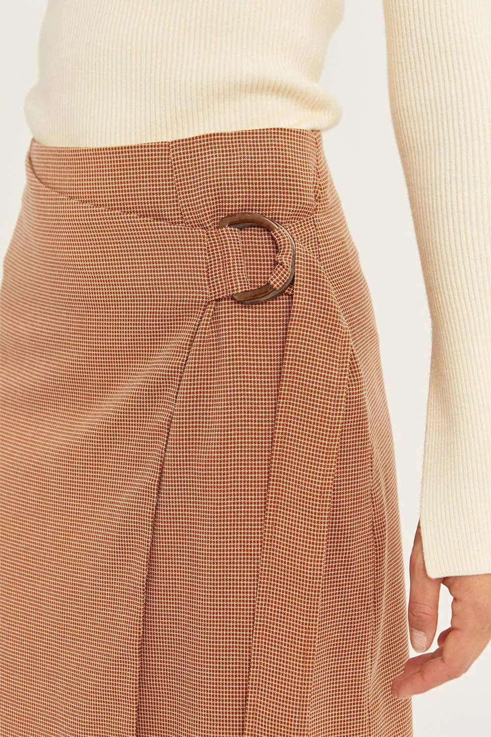 The Aubrey Wrap Midi Skirt