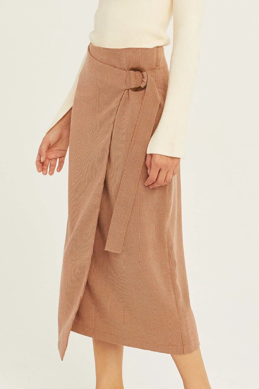 The Aubrey Wrap Midi Skirt