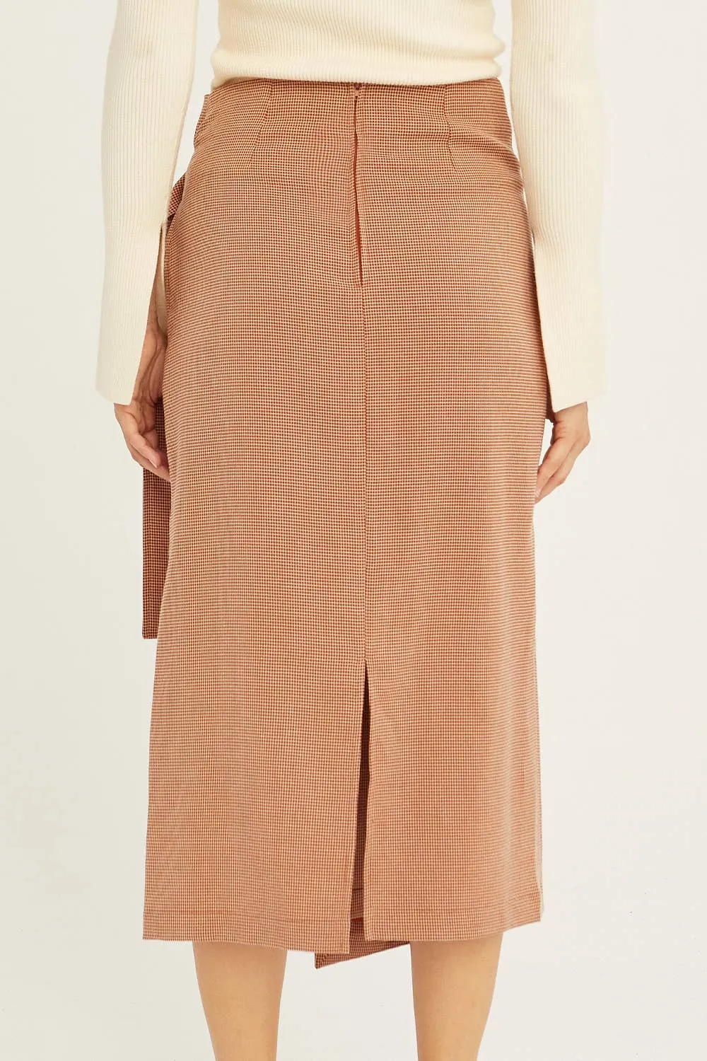 The Aubrey Wrap Midi Skirt