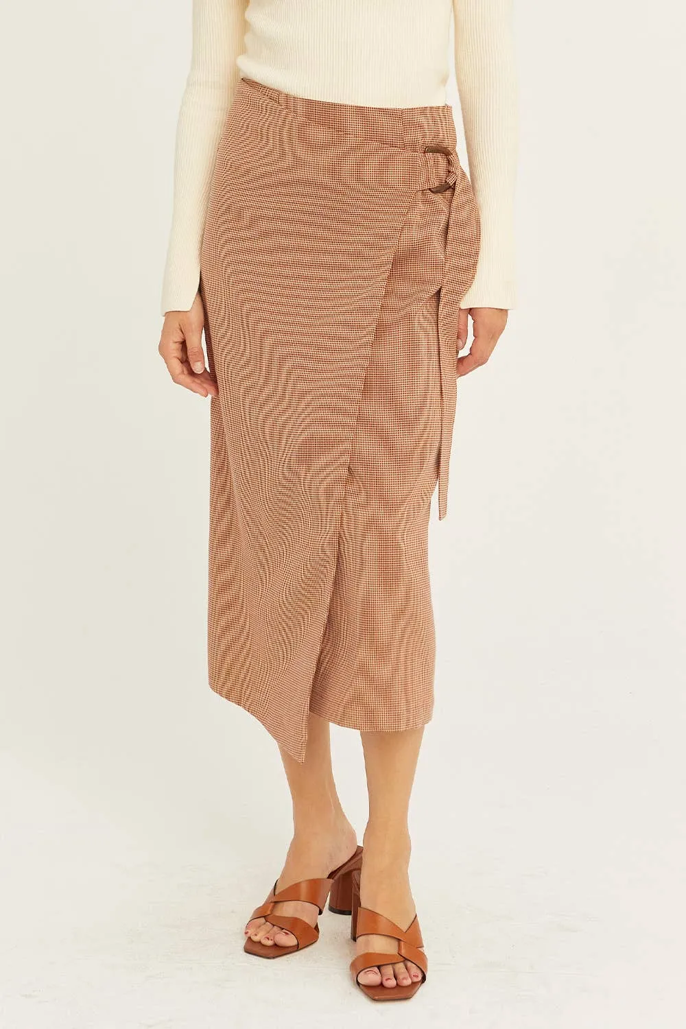 The Aubrey Wrap Midi Skirt