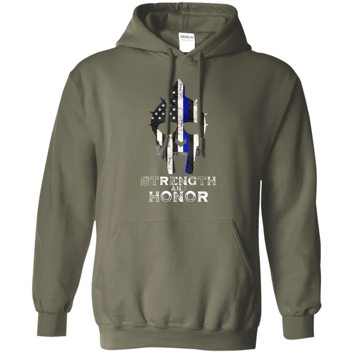 The Gladiator Helmet hoodie.  Strength and Honor