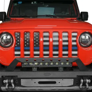Thin Blue Line Flag Grille Insert