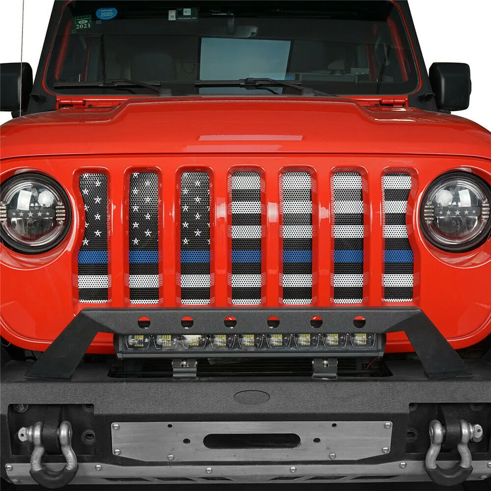 Thin Blue Line Flag Grille Insert