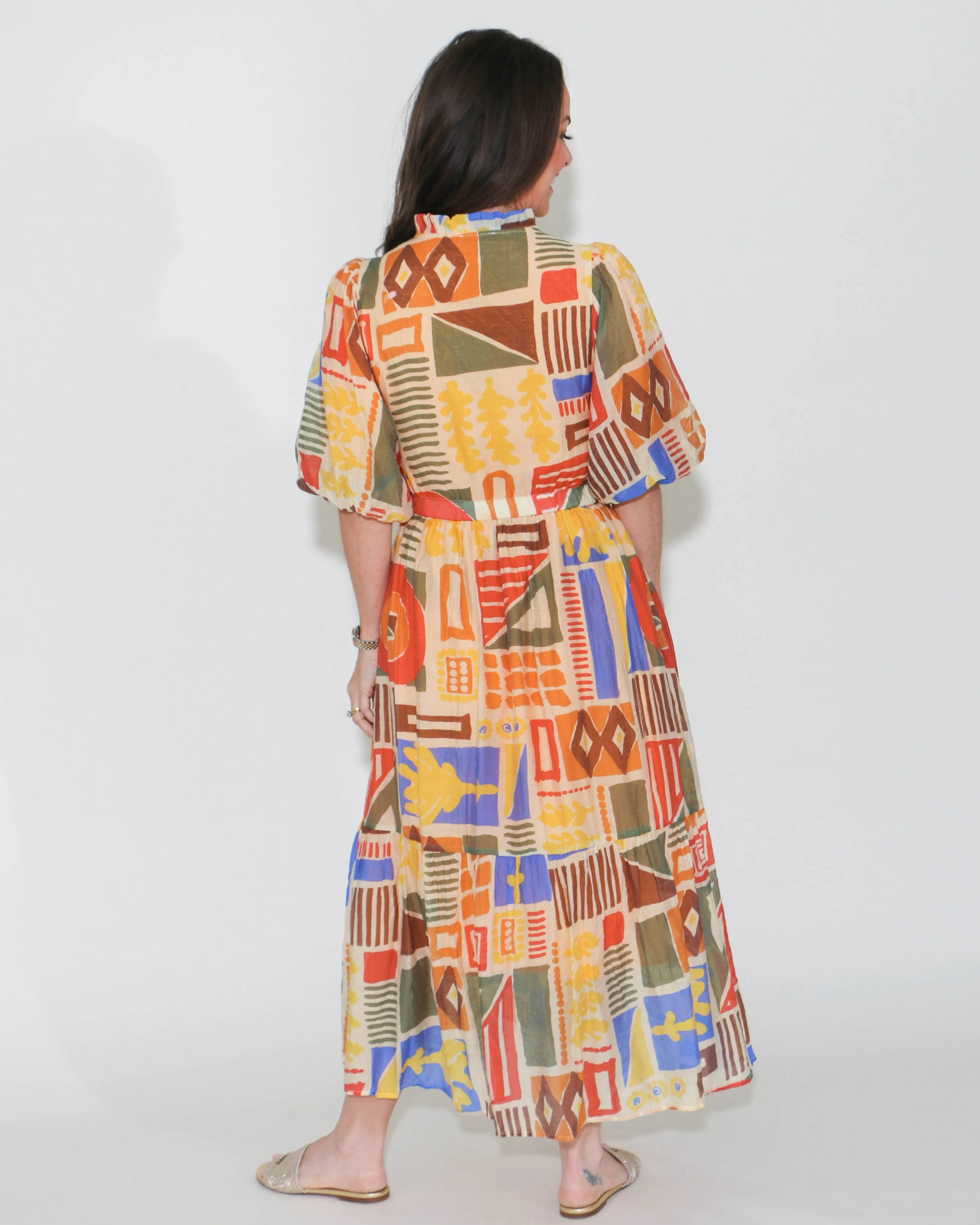 THML Abstract Print Dress