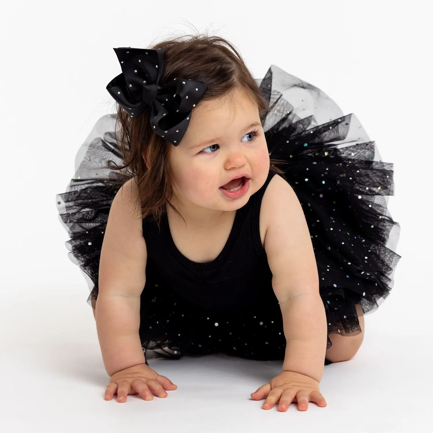 Tiny: Baby Sequin Ballet Tutu in Black