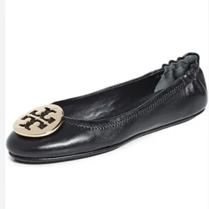 Tory Burch Minnie Travel Ballet Flat: 1.5 youth vegan faux leather