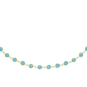 Turquoise Bezel Choker