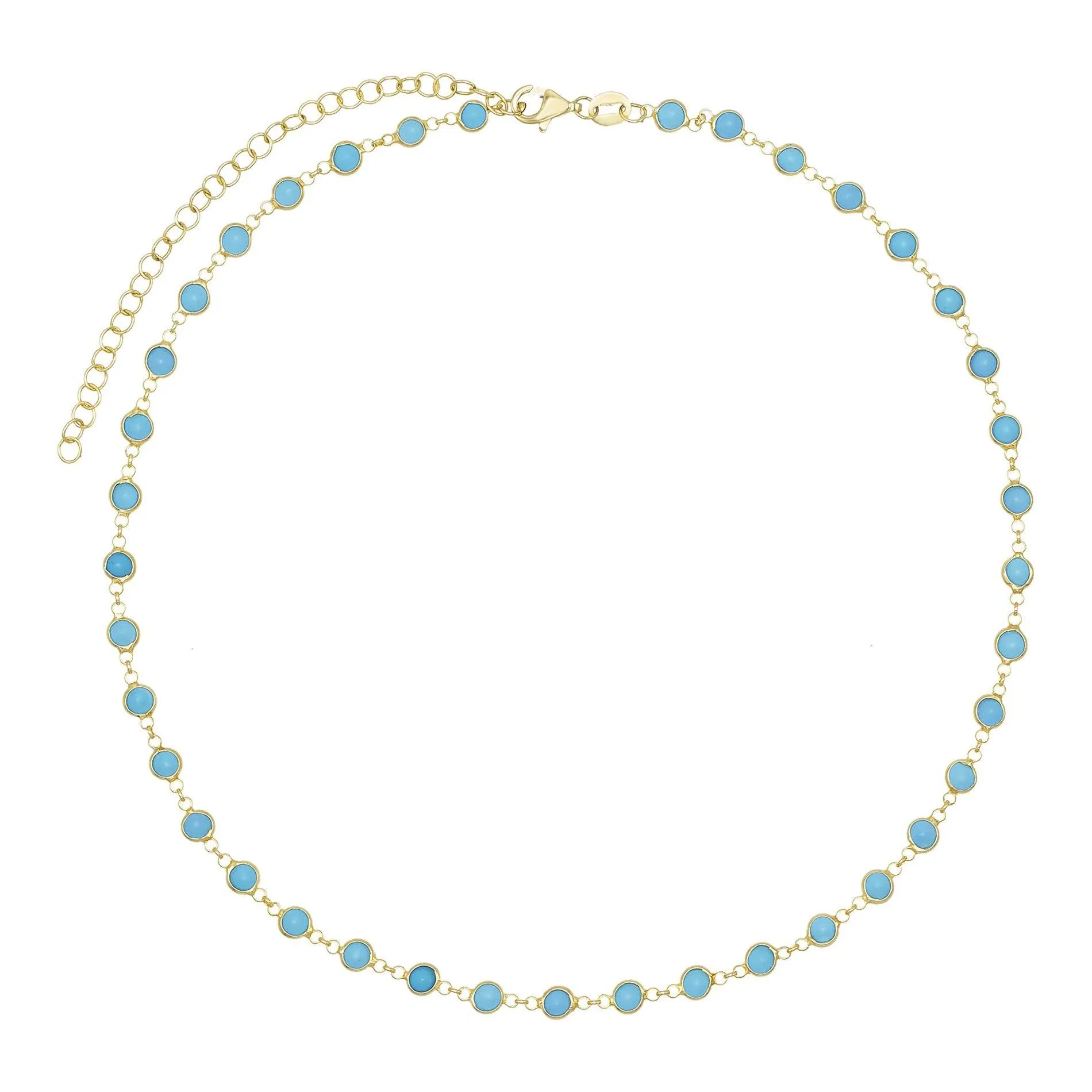 Turquoise Bezel Choker