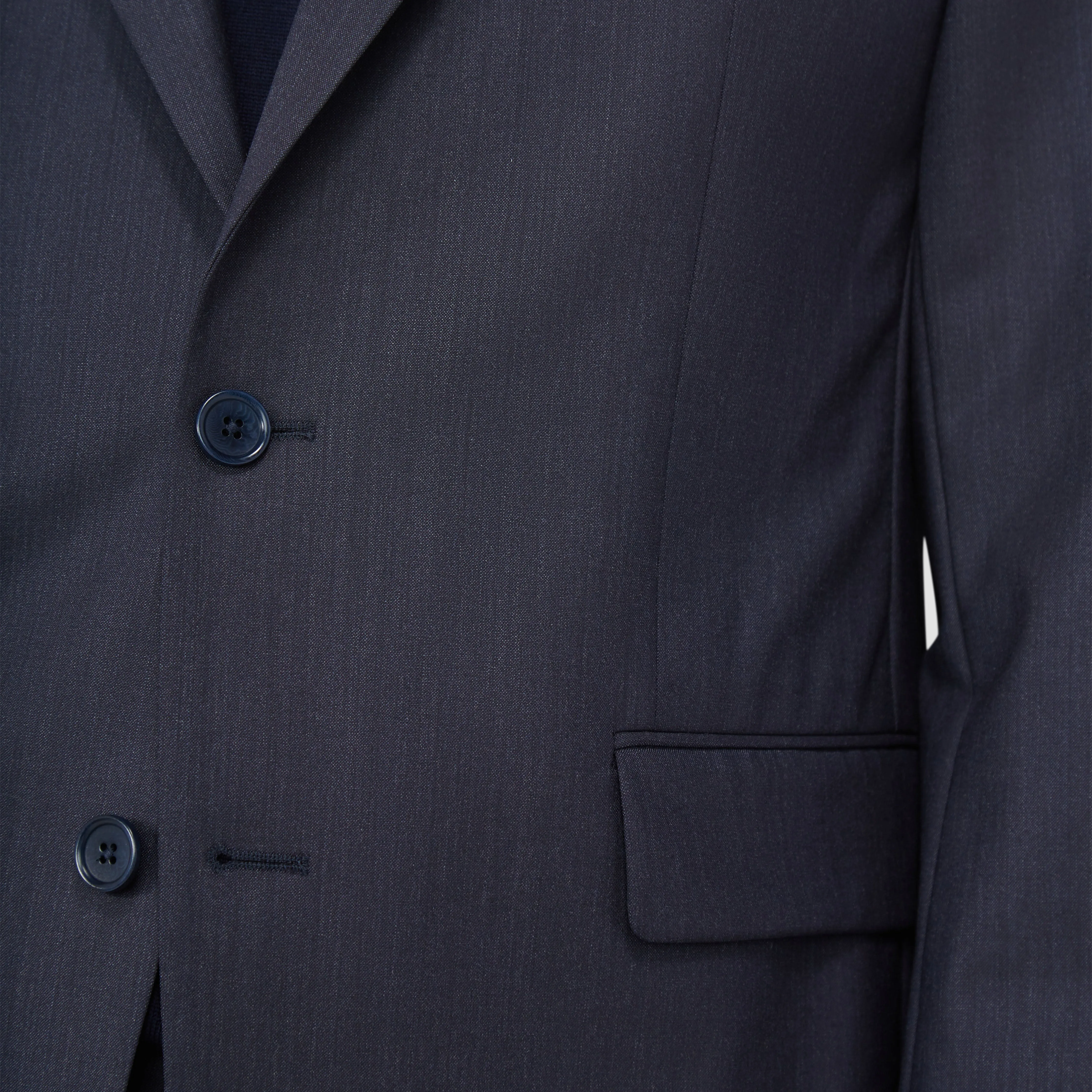 Two Button Stretch Wool Travel Blazer