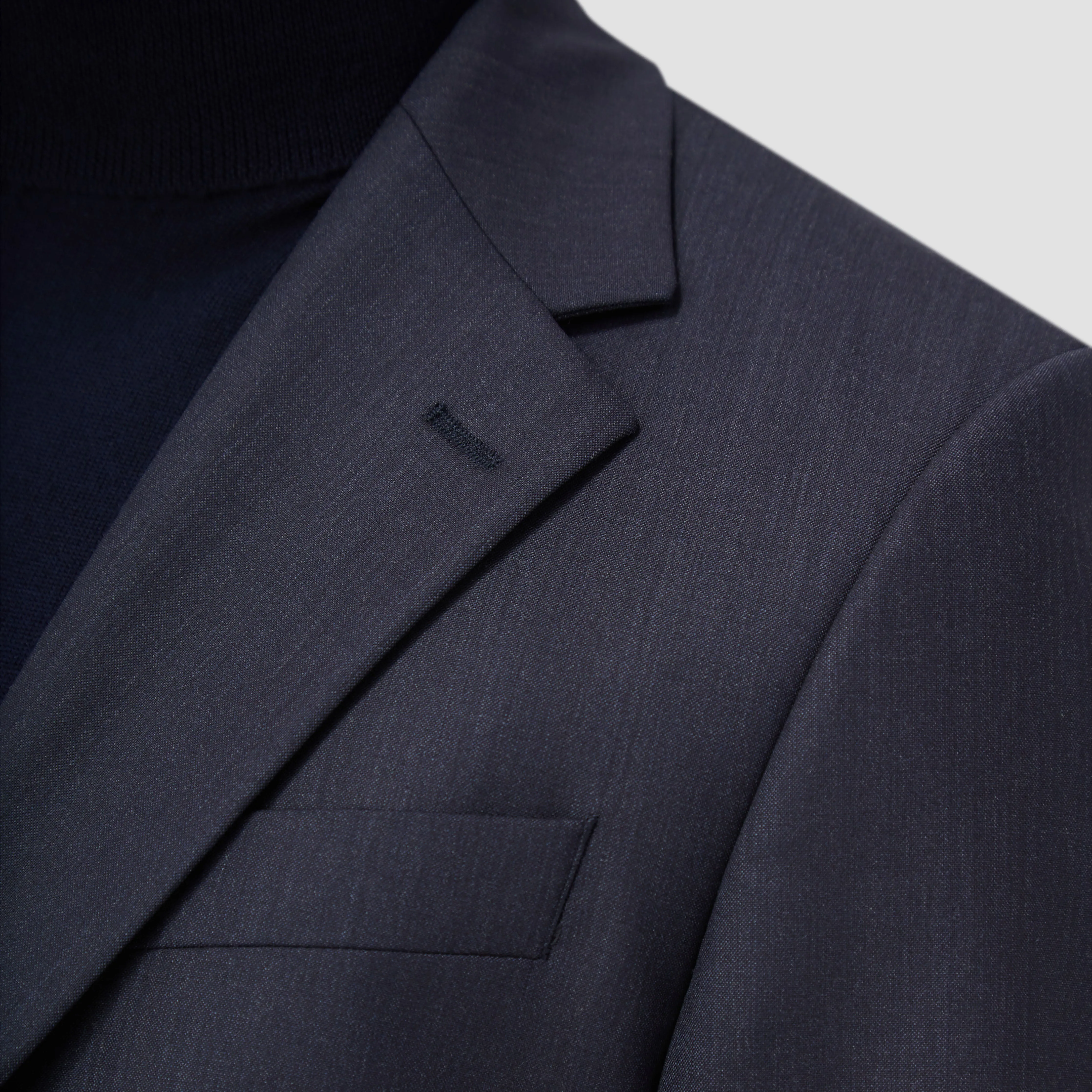 Two Button Stretch Wool Travel Blazer