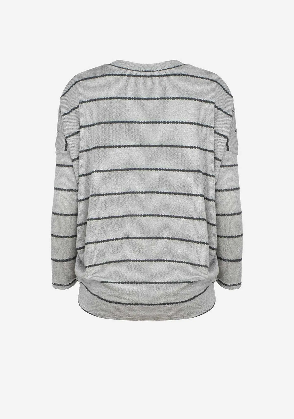 V-Neck Stripe Dolman Top